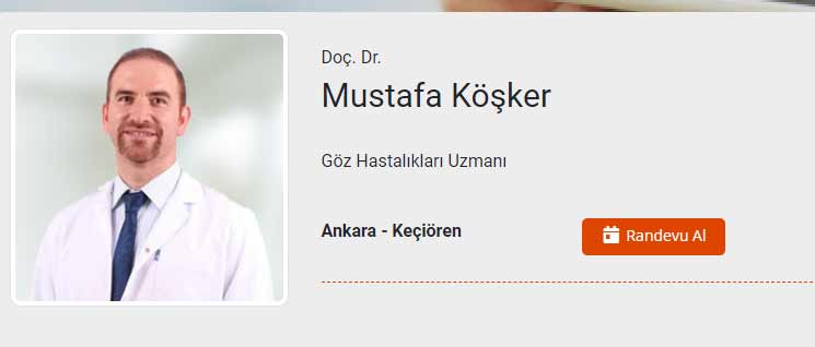 Göz Doktoru Mustafa Köşker