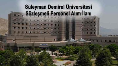 Süleyman Demirel Üniversitesi Sözleşmeli Personel Alım İlanı